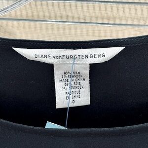 Diane Von Furstenberg Black Blouse